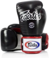 Fairtex BGV1 Muay Thai Boxing Training Gloves for Men, Women & Kids — Premium, Shock-Absorbing Leather (8 oz)(m-1)