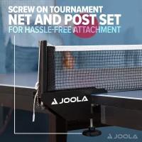 JOOLA Inside Professional 9x5 ft MDF Indoor Ping Pong Table – 25 mm Tournament-Thickness Top, Quick-Clamp Net & Post, 10-Min Assembly, Foldable Playback Mode(m-5)