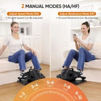 Dripex 3-in-1 Under-Desk Elliptical — Electric Seated Pedal Exerciser with 10 Levels of Speed & Resistance, Remote Control, Fully Assembled(m-7)