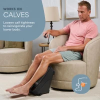 LifePro Foot & Calf Massager for Neuropathy with Heat Option, Vibration and Acupressure Therapy for Circulation and Pain Relief(m-5)