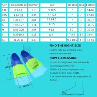 Kids Short Swim Fins — Comfortable Lap Training Flippers for Children, Boys & Girls, Beginner Swimmers(m-3)
