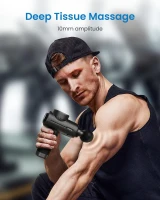 RENPHO Deep Tissue Massage Gun — Portable Percussion Muscle Massager with Bluetooth App Control, Handheld for Back & Neck with Carry Case — Gift for Men & Women(m-2)