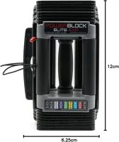 PowerBlock Elite EXP Stage 1 Adjustable Dumbbells — Pair 5–50 lb (Expandable), Durable Steel Construction, Compact All-in-One Strength System(m-5)