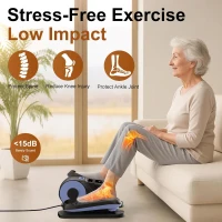 VIVURN 028 Under-Desk Elliptical — Motorized Seated Leg Exerciser, 12 Speeds & 5 Modes, Quiet Low-Impact Pedaler for Seniors (As Seen on TV)(m-2)