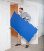 JOOLA Conversion Top with Net — Converts Billiard or Dining Tables into Regulation 9x5 ft Table Tennis Surface (12mm) with Foam Protection, 4-Piece Hinge(m-7)