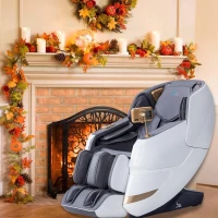 MassaMAX MT339 4D Full-Body Shiatsu Massage Chair Recliner with Electric Extendable Footrest, Zero Gravity, SL-Track, Deep Yoga Stretch, 15 Modes, AI Voice & Foot Rollers (White)(m-2)