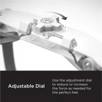 ROLL Recovery R8 Plus Deep Tissue Massage Roller (Alpine White) - Adjustable Intensity(m-2)