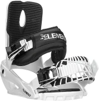 5th Element Summit Stealth Adult Men's Bindings - Universal Disc & Hardware for New/Replacement Snowboards, Beginner/Intermediate(m-5)