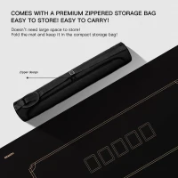 YUZPKRSI 47 x 24 Inch Texas Hold'em Poker Mat — 6-Player Water-Repellent Rubber Table Topper with Thick Carrying Bag(m-5)