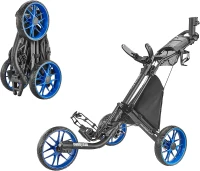 Caddytek CaddyLite EZ V8 Lightweight 3-Wheel Foldable Golf Push Cart – One-Click Two-Step Fold, EVA Wheels, Adjustable TPR Handle, Cooler Basket, Umbrella & Drink Holders, Compact Golf Trolley(m-1)