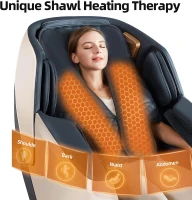 MassaMAX MT339 4D Full-Body Massage Chair – Shiatsu Recliner with Auto-Extending Footrest, Zero Gravity, SL Track, Deep Yoga Stretch, 22 Modes, AI Voice Control, Foot Rollers & Heating (Magic Black)(m-6)