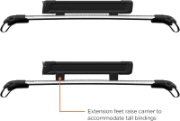 Thule SnowPack Ski/Snowboard Rack, Medium (4 Pr/2 Boards), Black(m-5)