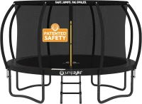 JUMPZYLLA Outdoor Trampoline — 8/10/12/14/15/16 ft with Enclosure & Ladder, ASTM-Certified Recreational Trampoline, Anti-Rust Frame(m-1)