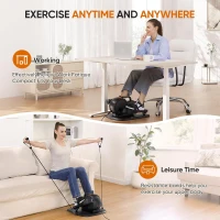 Dripex 3-in-1 Under-Desk Elliptical — Electric Seated Pedal Exerciser with 10 Levels of Speed & Resistance, Remote Control, Fully Assembled(m-8)