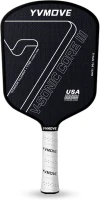 Advanced Pickleball Paddle — Ti-Carbon Hybrid Face, V-SONIC III 16mm Core, Large Sweet Spot, Mid-Weight, Extended Grip — USAPA Approved(m-1)