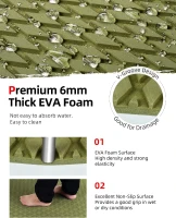 Abahub Non-Slip EVA Traction Pad - 6mm Diamond-Groove, Self-Adhesive & Trimmable (Sizes 96''x16''/23.5''/38''/47''; 48''x16'', Camouflage) for Paddleboards, Kayaks & Boats(m-3)