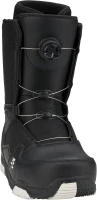 5th Element ST Men's Lace-and-Dial Snowboard Boots — Black; Compatible with Strap Bindings, Waterproof Liners, All-Mountain Sizing(m-4)