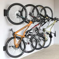 monTEK Swivel Bike Wall Mount – 4-Pack Space-Saving Vertical Bike Hangers, Sturdy Storage (Each Holds up to 66 lbs)(m-1)