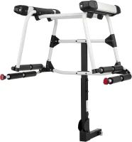 VEVOR Hitch-Mounted Ski & Snowboard Rack for 2-Inch Receiver, Carries up to 6 Pairs of Skis or 4 Snowboards, Includes Key Lock, Security Strap, 120° Tilt Access & Rubber Padding(m-9)