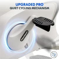 FLEXISPOT 2-in-1 Exercise Bike with Adjustable 2D Desktop — Space-Saving Under-Desk Cycle with Removable Work Surface, 300 lb Capacity, 8-Level Magnetic Resistance, Optional LCD (V9PRO/V9MAX)(m-3)