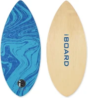 Skipper 36-inch High-Gloss Wooden Skimboard – 7-Layer Beginner Skim Board for Teenagers & Adults, Soft IXPE Traction Pad, 3 Colors(m-1)