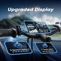 Electric Bike for Adults – 750W or 1000W Peak Electric Mountain Bike, Up to 60 Miles Range, 20 MPH, 20""/26"" Tires Lightweight Commuter E-Bike(m-5)