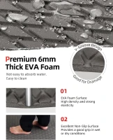 Abahub EVA Marine Flooring — 6mm Camouflage Traction Pad, Self-Adhesive & Cut-to-Fit Deck Sheet (96''x16''/23.5''/38''/47''; 48''x16'') for Surfboards, SUPs, Kayaks and Boats(m-3)