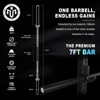 Mikolo K6 Power Cage with Cable Crossover & Lat Pulldown — 1500 lb Squat Rack System, Pulley & Accessory Package(m-5)