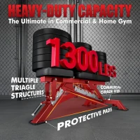 RITFIT Adjustable Weight Bench — Multi-Position Incline/Decline/Flat Home Gym Bench, 1300 lb Capacity(m-2)