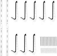 5 Board Surf Rack Wall Mount - Adjustable Wall Hangers for Surf, Wake, Snow Boards(m-8)