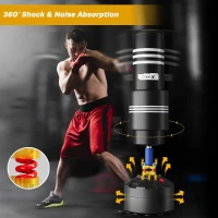 Dripex Freestanding Punching Bag with Shock-Absorbing Sleeve — 69"" Standing Boxing Bag for Adults & Teens, Home Gym(m-6)