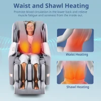 MYNTA 2025 4D Full-Body Massage Chair with Dual 4D+2D Mechanisms, Extended SL-Track, Zero Gravity Recliner, Waist & Shawl Heating, Foot & Calf Massager and Hi‑Fi Bluetooth Music Sync(m-6)