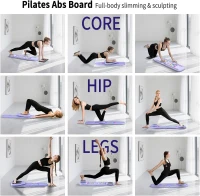 ORWIPO Foldable Pilates Reformer Board with Built-In Timer — Portable Multifunctional Home Pilates Machine(m-2)