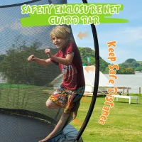 GIGU Recreational Trampoline (10FT–16FT) with Enclosure Net, Ladder and Anti-Rust Coating — ASTM Certified Outdoor Trampoline for Kids & Adults(m-5)