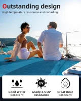 Abahub Self-Adhesive EVA Boat Deck Pad 96''x16''/23.5''/38''/47'' & 48''x16'' – Non-Slip Camo Surfboard Traction Pad, Trim-to-Fit for Kayaks and Paddleboards(m-4)