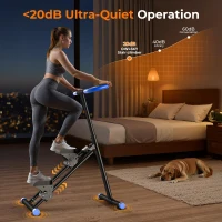 OWLSKY Vertical Climber / Stair Stepper for Home with Triangular Steel Frame, LCD Monitor, Ultra-Quiet Smooth Motion, Supports 330 lbs(m-4)