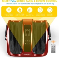 3-Heating Shiatsu Foot Massager — FSA Eligible, Deep Kneading & Rolling for Calves, Feet & Arms, Circulation & Pain Relief for Plantar Fasciitis and Neuropathy(m-5)