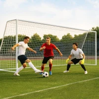 MOPHOTO Soccer Goal — 6x4/8x6/10x6.5/12x6/16x7/18.5x6.5/21x7/24x8 ft Backyard & Full-Size Training Goals for Teens & Adults(m-1)