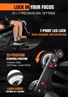 Mikolo Leg Extension & Curl Machine — Adjustable Seated/Lying 2-in-1 Leg Trainer with Cable System(m-4)