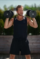 NÜOBELL Easy-Twist Adjustable Dumbbells (Pair) — 5–50 lb or 5–80 lb, 2024–25 Model(m-6)