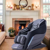 Alfine A710 Pro 2025 4D Massage Chair — iRest System Full-Body Zero Gravity Recliner with SL-Track, Yoga Stretch, Health Detection, App Control & Electric Calfrest (Black)(m-2)