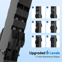 ERGOLIFE Foldable Stair Stepper — 6-Level Adjustable Resistance Stair Climber for Home Gym, 350 lb Capacity, Low-Noise Cardio Machine(m-2)