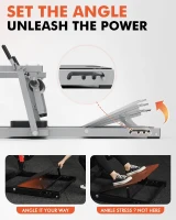 GMWD / HRTQ Plate-Loaded Hip Thrust Machine — 800 lb Capacity Glute Bridge Trainer with Weight Holders, Adjustable 3-Position Footboard, Heavy-Duty Butt Exercise Equipment(m-5)