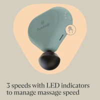 TheraGun Mini (2nd Gen) by Therabody — Compact Percussion Massager with QuietForce Technology, Portable Deep Tissue Treatment (Green)(m-7)