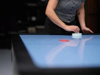 Home Pro Elite Air Hockey Table with Aluminum Rails and Electronic Scoring(m-4)