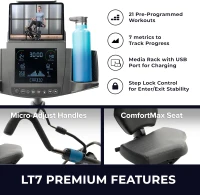 Teeter FreeStep Recumbent Cross Trainer — Zero-Impact Physical Therapy Stride, Total-Body Stepper, 350 lb Capacity, Free Trainer App(m-4)