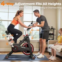 YOSUDA PRO 010C Commercial-Grade Magnetic Exercise Bike — 350 lb Capacity, Silent Drive, Cushioned Seat (2025)(m-5)