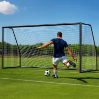MOPHOTO Foldable Soccer Goals (6x4/8x6/10x6.5/12x6/16x7/18.5x6.5/21x7/24x8 ft) – 21x7 ft Backyard & Full-Size Training Goal for Teens and Adults(m-1)
