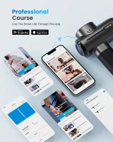 RENPHO Thermacool Deluxe Massage Gun with Heat & Cold Therapy, Portable Deep Tissue Percussion Massager with Charging Stand & App Connectivity — Gift for Him/Her(m-6)