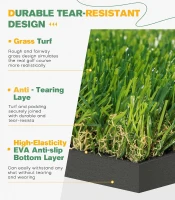 Dual-Turf 5x4 ft Golf Practice Mat — Upgraded Alignment Lines (2025) for Approach Angle & Balance, Indoor/Outdoor Hitting Surface(m-3)